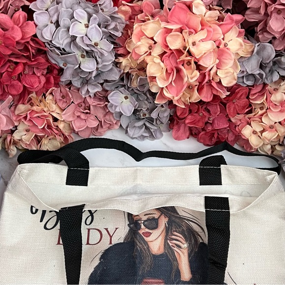 Eco-Friendly High Fashion Boss Lady Folding Tote Bag - Picture 12 of 15